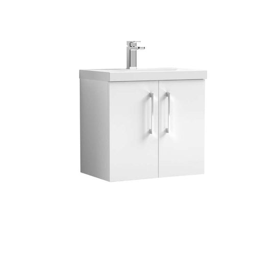 Nuie Arno Wall Hung 2-Door Vanity & Mid-Edge Basin (1 size, 8 colours) - Brand New Bathrooms