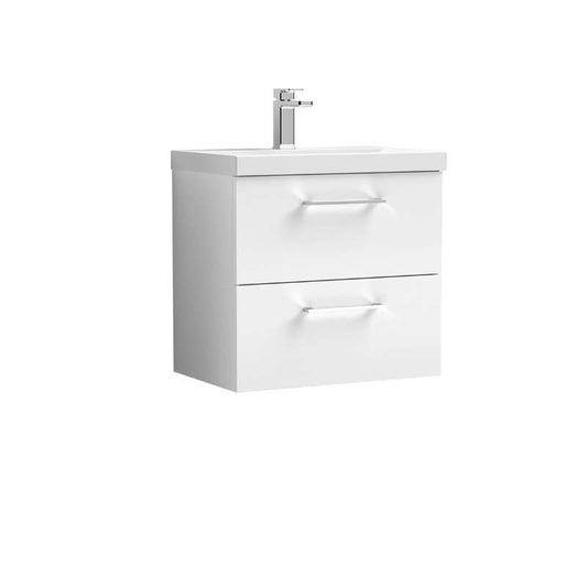 Nuie Arno Wall Hung 2 Drawer Vanity & Basin 1 (1 size, 9 colours) - Brand New Bathrooms
