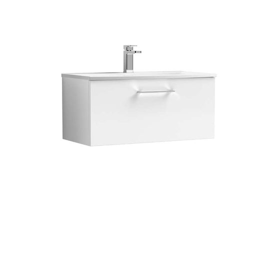 Nuie Arno Wall Hung 1 Drawer Vanity & Basin 4 (1 size, 9 colours) - Brand New Bathrooms