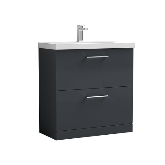 Nuie Arno Floor Standing 2 Drawer Vanity & Basin 4 (1 size, 9 colours) - Brand New Bathrooms