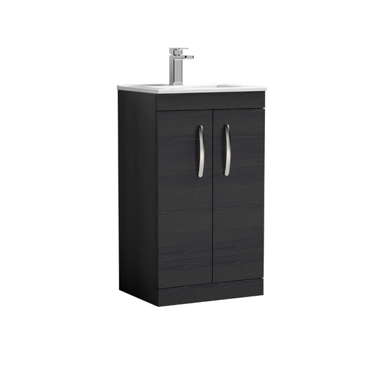 Nuie Athena Floor Standing 2 Door Vanity With Minimalist 1 Tap Hole Basin (1 size, 3 colours) - Brand New Bathrooms