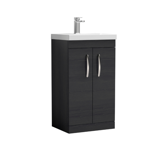 Nuie Athena Floor Standing 2 Door Vanity With Thin-Edge 1 Tap Hole Basin (1 size, 3 colours) - Brand New Bathrooms