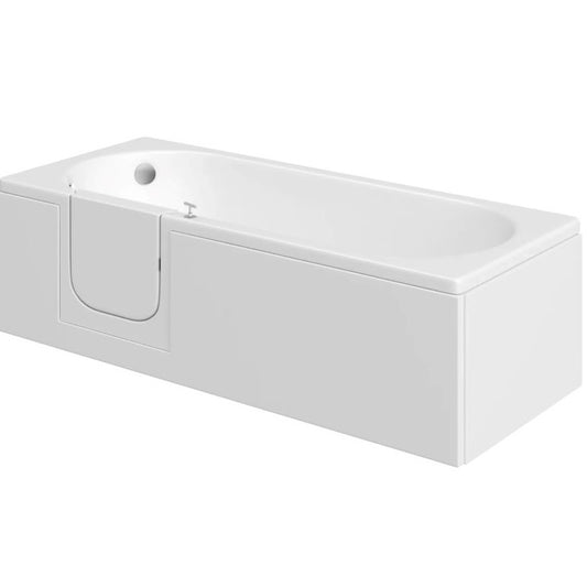 Mantaleda Avrail Walk-in Bathtub (2 sizes, 2 styles, White) - Brand New Bathrooms
