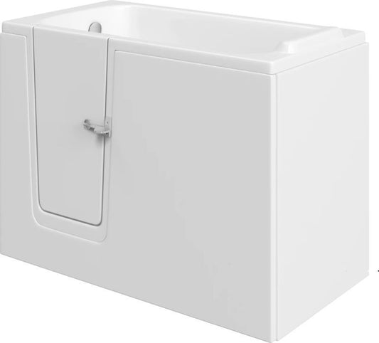 Mantaleda Caversham Deep Soak Bathtub with Seat (1 size, 2 styles, White) - Brand New Bathrooms