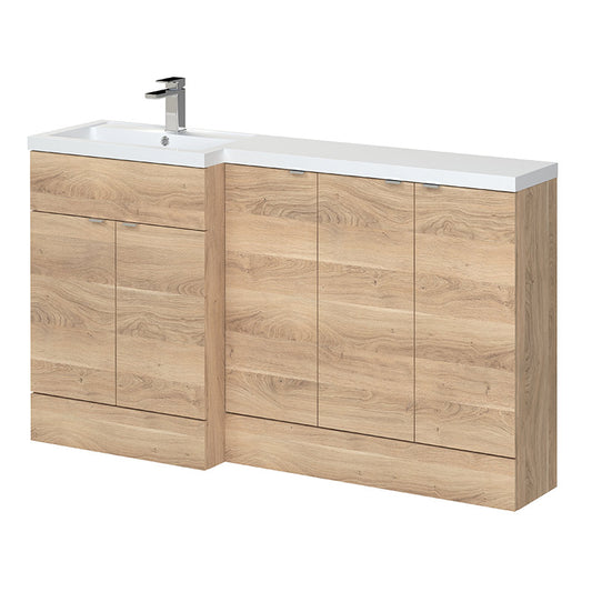 Hudson Reed Fusion Floor Standing Five Door 1500mm Vanity Basin Unit - Left Hand Combination (1 size, 5 colours) - Brand New Bathrooms
