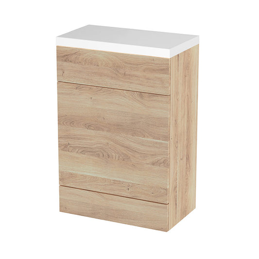 Hudson Reed Fusion Floor Standing 600mm WC Unit & Polymarble Top (1 size, 5 colours) - Brand New Bathrooms
