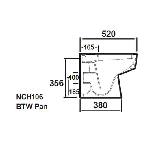 Hudson Reed Bliss Fusion Fitted Square Back to Wall Toilet Pan & Seat (White) - Brand New Bathrooms