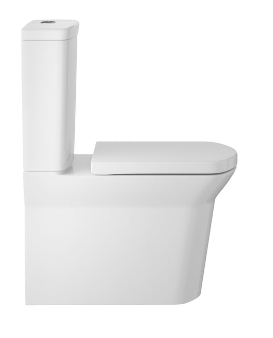 Brand New Bathrooms - Hudson Reed Maya Flush to Wall Pan, Cistern & Seat (white)