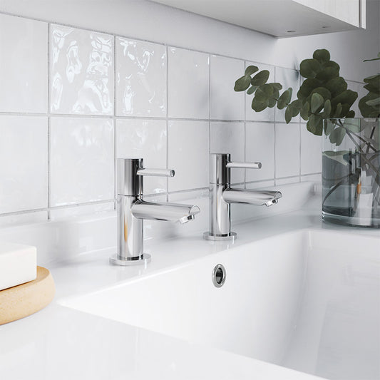 Nuie Series Two Basin Taps (Chrome) - Brandnew Bathroom