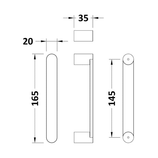 Nuie Pacific Handle (2 style, 2 size) - Brandnew Bathroom