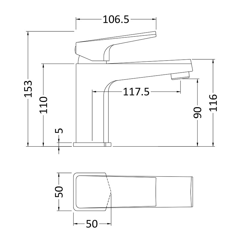 Nuie Hardy Mono Basin Mixer (Chrome) - Brandnew Bathroom
