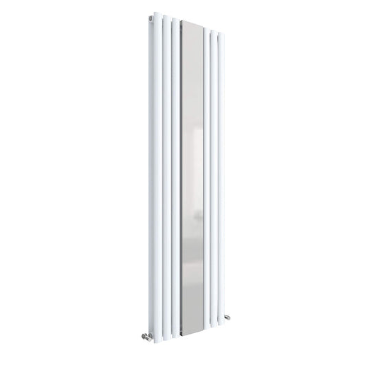 Nuie Panel Radiator With Mirror (2 types, Gloss White) - Brand New Bathrooms