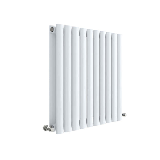 Nuie Horizontal Revive Panel Radiator (2 types, Gloss White) - Brand New Bathrooms