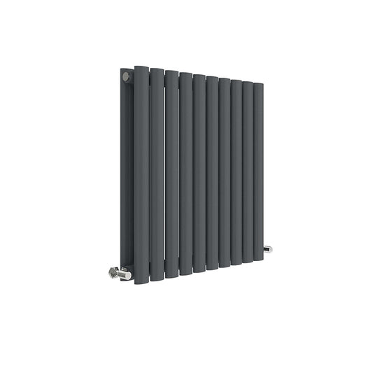 Nuie Horizontal Revive Panel Radiator 600 x 586mm (2 types, Anthracite) - Brand New Bathrooms