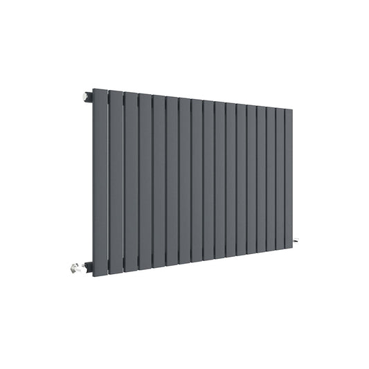 Nuie Horizontal Sloane Panel Radiator 600 x 992mm (2 types, Anthracite) - Brand New Bathrooms