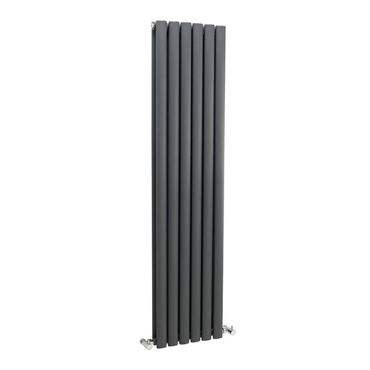 Nuie Revive Double Panel Designer Radiator (2 sizes, Anthracite) - Brand New Bathrooms