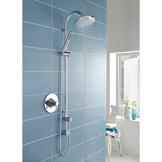 Hudson Reed Tec Dual Concealed Thermostatic Shower Valve (Chrome) - Brandnew Bathroom