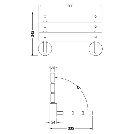 Nuie Shower Accessories Shower Seat (1 size, Chrome) - Brand New Bathrooms