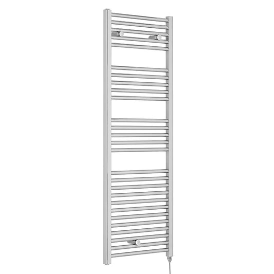 Nuie Electric Towel Rail (200, 300, 500 Watts, Chrome) - Brand New Bathrooms