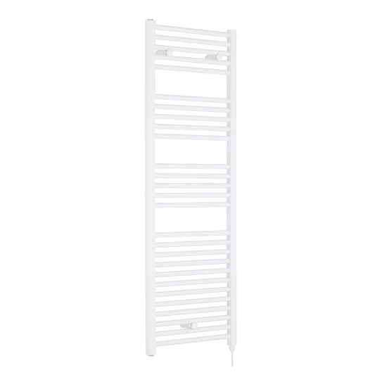 Nuie Electric Towel Rail (300, 500, 750 Watts, Gloss White) - Brand New Bathrooms