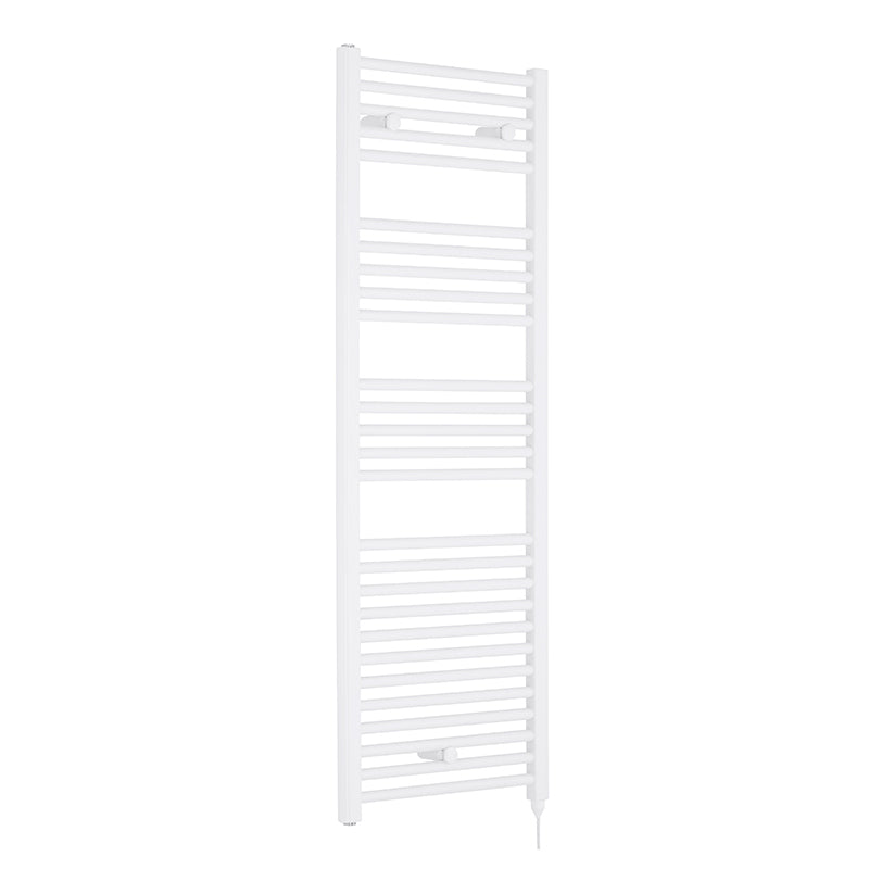 Nuie Electric Towel Rail (300, 500, 750 Watts, Gloss White) - Brand New Bathrooms
