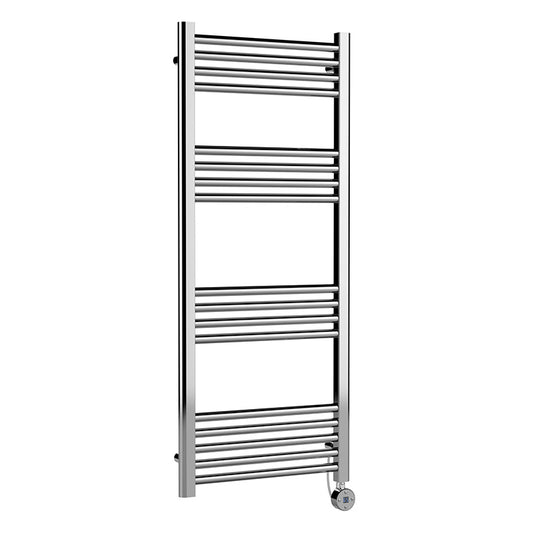 Nuie Electric Ladder Rails Electric Round Tube Towel Rail with 17 Bars (1 size, 4 colours) - Brand New Bathrooms