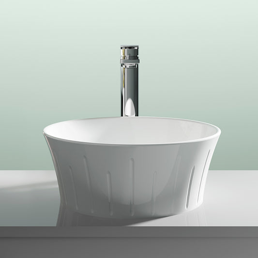 Nuie Round Vessel Basin (1 size, White) - Brand New Bathrooms