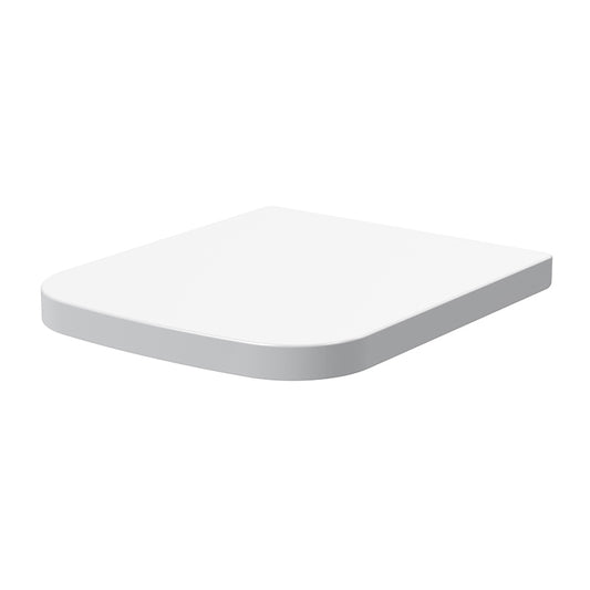 Nuie Square Wrapover Soft Close Top Fix Toilet Seat (2 sizes, White) - Brand New Bathrooms