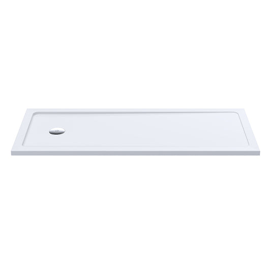Nuie Bath Replacement Slimline Shower Tray (1 size, White) - Brandnew Bathroom