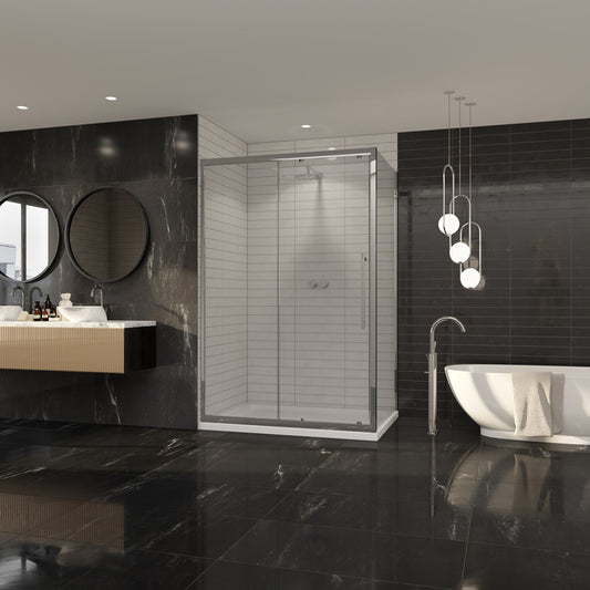 Coram Showers Premier 8 Side Panel (5 sizes, Chrome) - Brand New Bathrooms