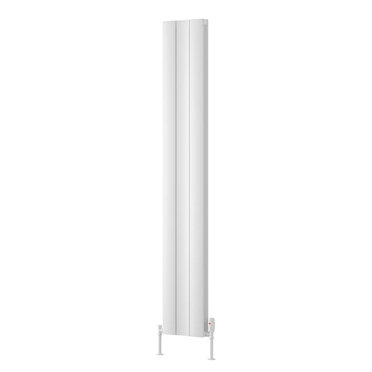Reina Gio Vertical Aluminium Radiator (3 sizes, 2 types, 2 colours) - Brand New Bathrooms