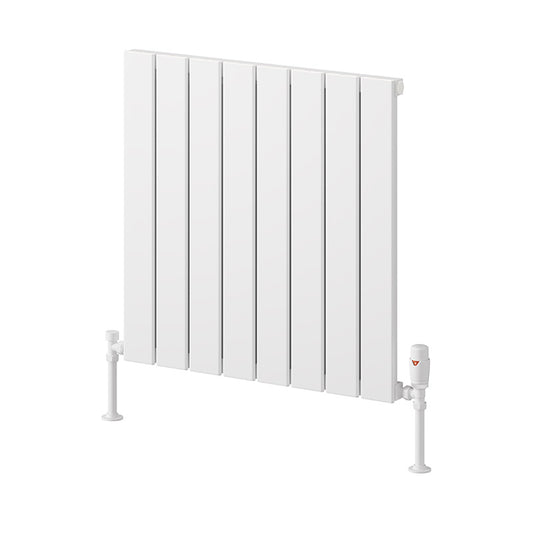 Reina Piatto Horizontal Aluminium Radiator (6 sizes, 2 style, 2 colours) - Brand New Bathrooms