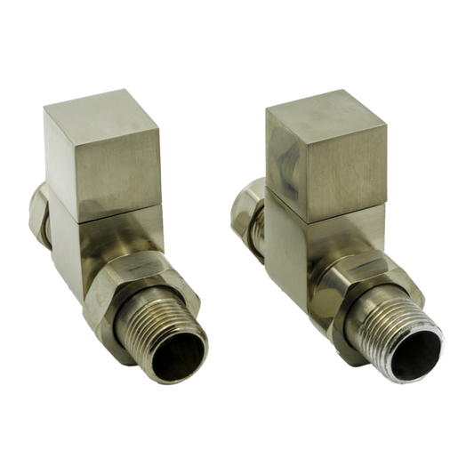 Reina Loge Straight Radiator Valves (1 size, 3 colours) - Brand New Bathrooms