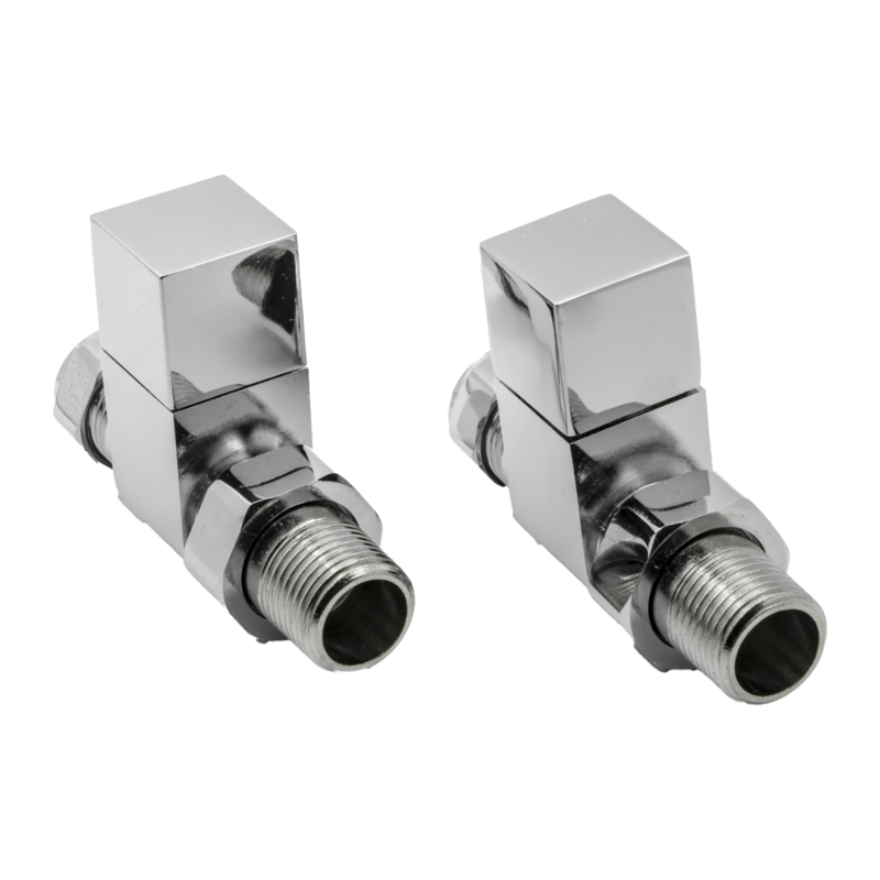 Reina Loge Straight Radiator Valves (1 size, 3 colours) - Brand New Bathrooms