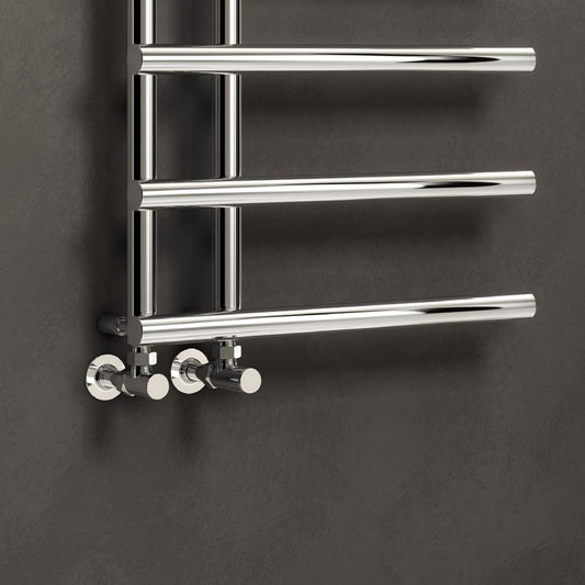 Reina Portland Angled Radiator Valves (1 size, 7 colours) - Brand New Bathrooms