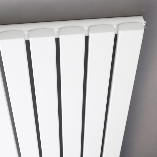 Nuie Sloane Single Panel Designer Radiator (1 size, Satin White) - Brand New Bathrooms