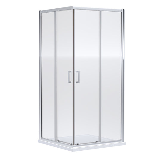 Nuie Rene Corner Entry (2 sizes, Chrome) - Brandnew Bathroom