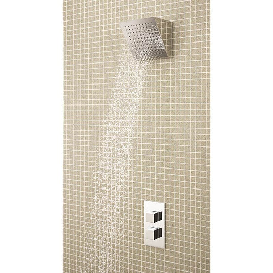 Hudson Reed Lennox Twin Thermostatic Shower Valve (2 styles, Chrome) - Brandnew Bathroom
