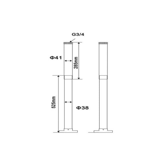 Arroll Telescopic Pipe Shrouds (Chrome) - Brand New Bathrooms