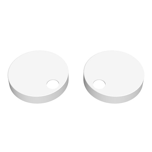 Nuie Toilet Seat Cover Caps (2 sizes, Matt White) - Brand New Bathrooms