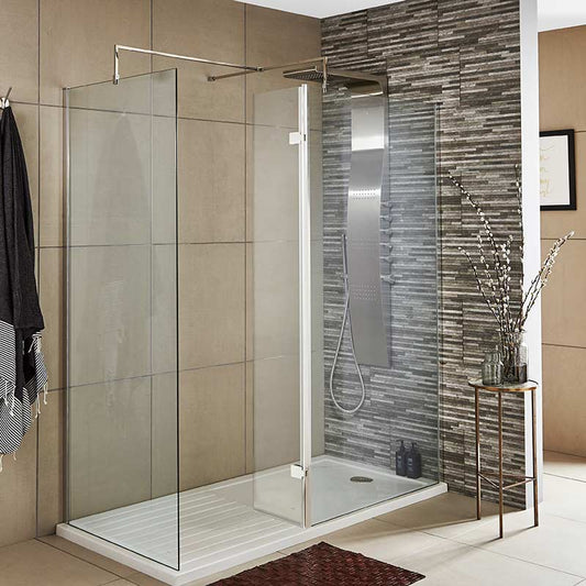 Nuie Wetroom Swing Screen (3 colours) - Brandnew Bathroom