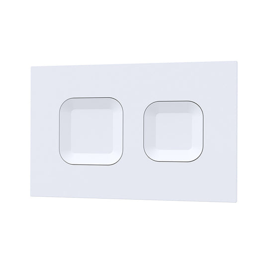 Nuie Square Dual Flush Push Button (1 size, 3 colours) - Brand New Bathrooms