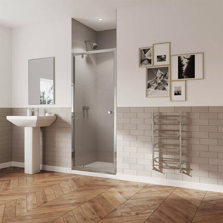 Coram Showers GB5 Pivot Shower Door (4 sizes, Chrome) - Brand New Bathrooms