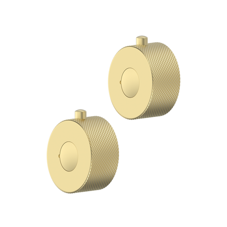Tailored Bathrooms Menai Round Knurled Shower Valve Handle (1 pair, 5 colours) - Brand New Bathrooms
