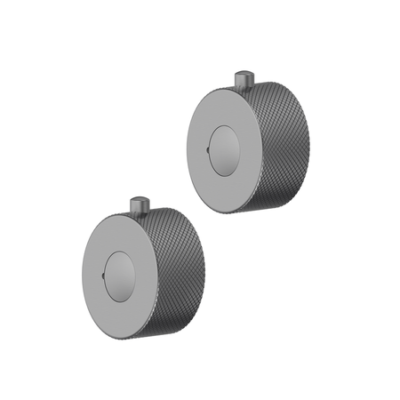 Tailored Bathrooms Menai Round Knurled Shower Valve Handle (1 pair, 5 colours) - Brand New Bathrooms