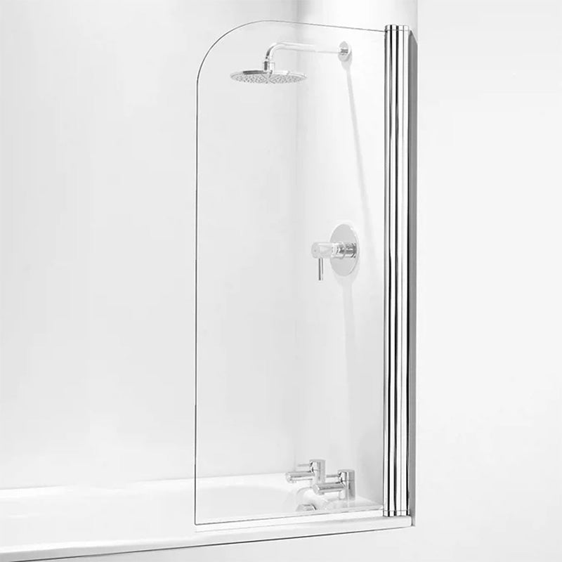 Coram Showers Curved Bath Screen (1 size, Chrome) - Brand New Bathrooms