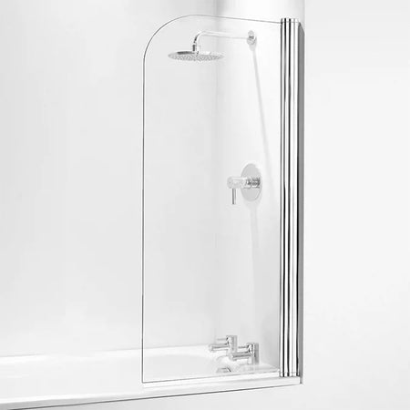 Coram Showers Curved Bath Screen (1 size, Chrome) - Brand New Bathrooms