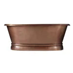 Coppersmith Creations Hammered Antique Finish Pedestal Copper Bathtub (1 size, Copper) - Brand New Bathrooms