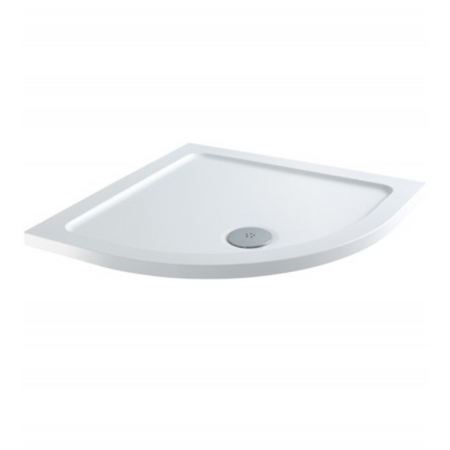 MX Elements Flat Top Quadrant ABS Stone 550 Radius Shower Tray (3 sizes) (Anti-Slip options available) - Brand New Bathrooms