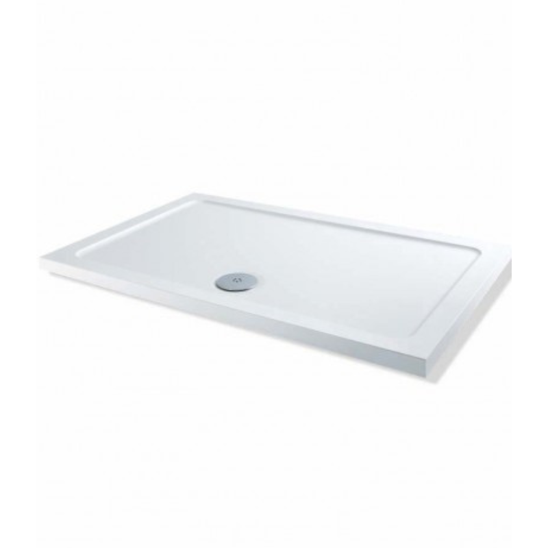 MX DucoStone Flat Top Rectangle Low Profile Shower Tray (29 sizes) (Anti-Slip options available) - Brand New Bathrooms